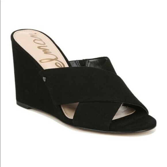 sam edelman black suede sandals